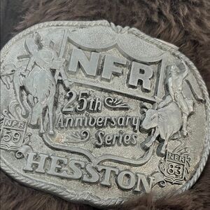 1973 Hesston NFR 25th Anniversary Belt Buckle